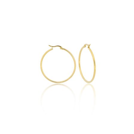 Argola Lisa de 1,5cm de Aço Inoxidável
