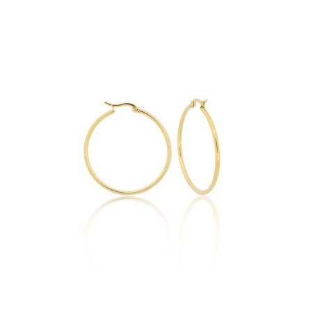 Argola Lisa de 3,5cm de Aço Inoxidável