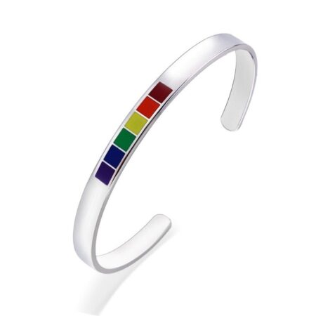 Bracelete Rainbow Street - Coleção LGBTQIA+Aço Inoxidável