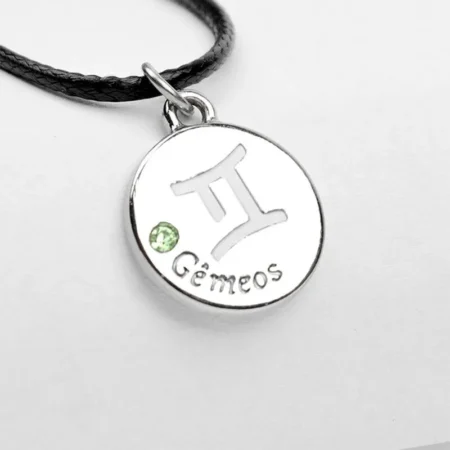 Colar de Signo de Gêmeos Ajustável