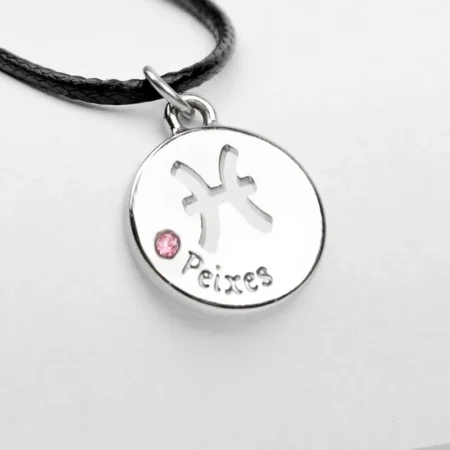 Colar de Signo de Peixes Ajustável