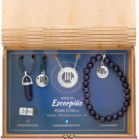 Conjunto de Signo de Escorpião - Pedra da Estrela