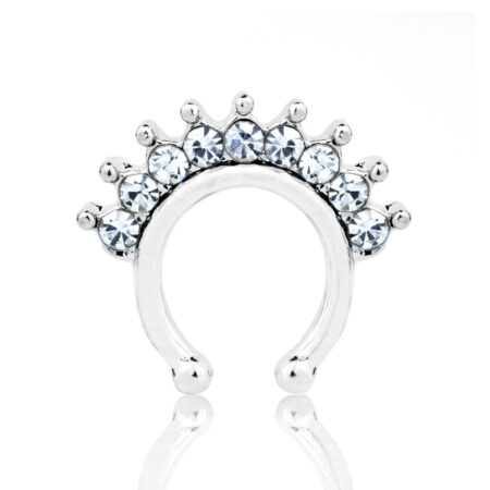 Piercing Ferradura Cravejada Com Zircônias