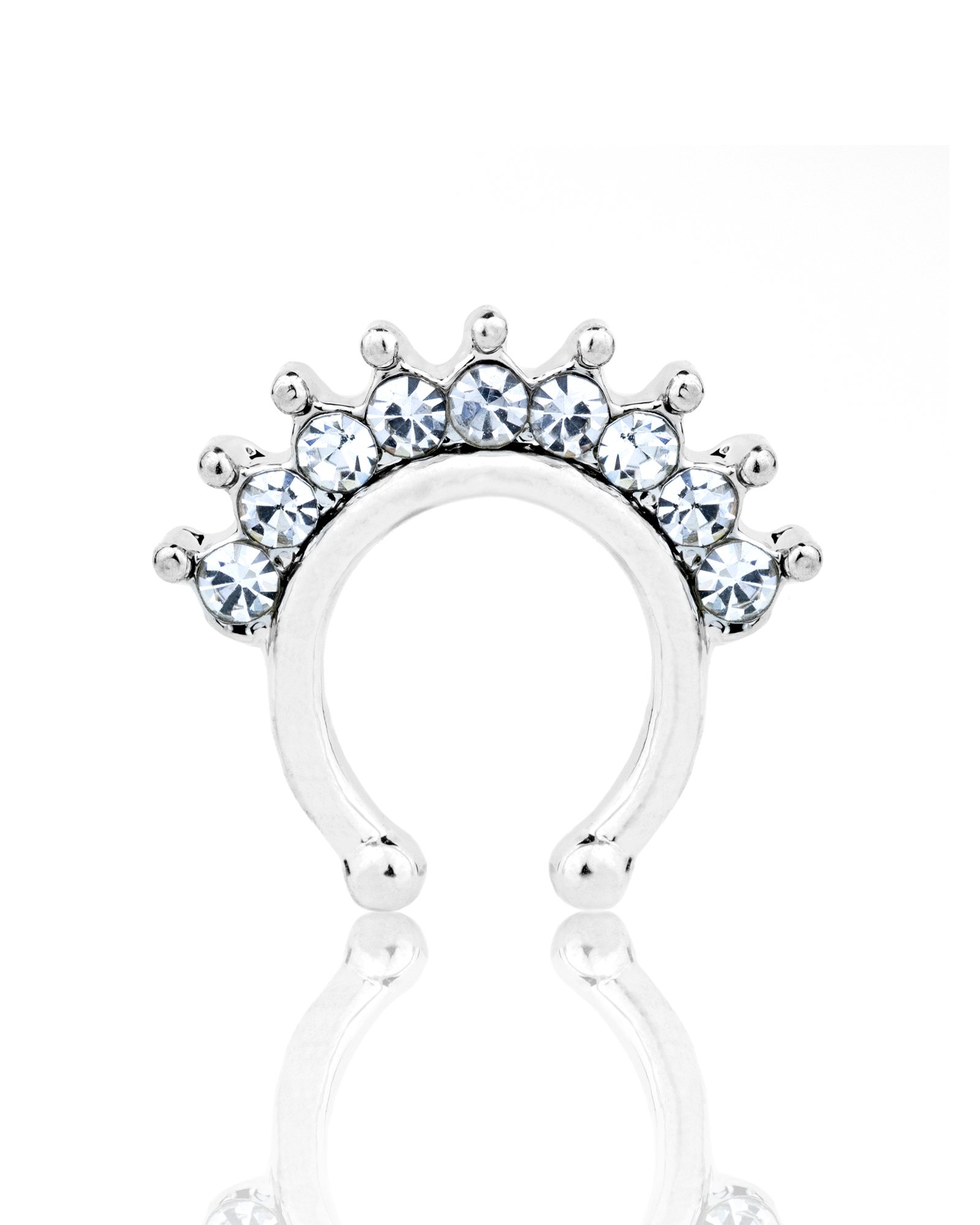 Piercing Ferradura Cravejada Com Zircônias
