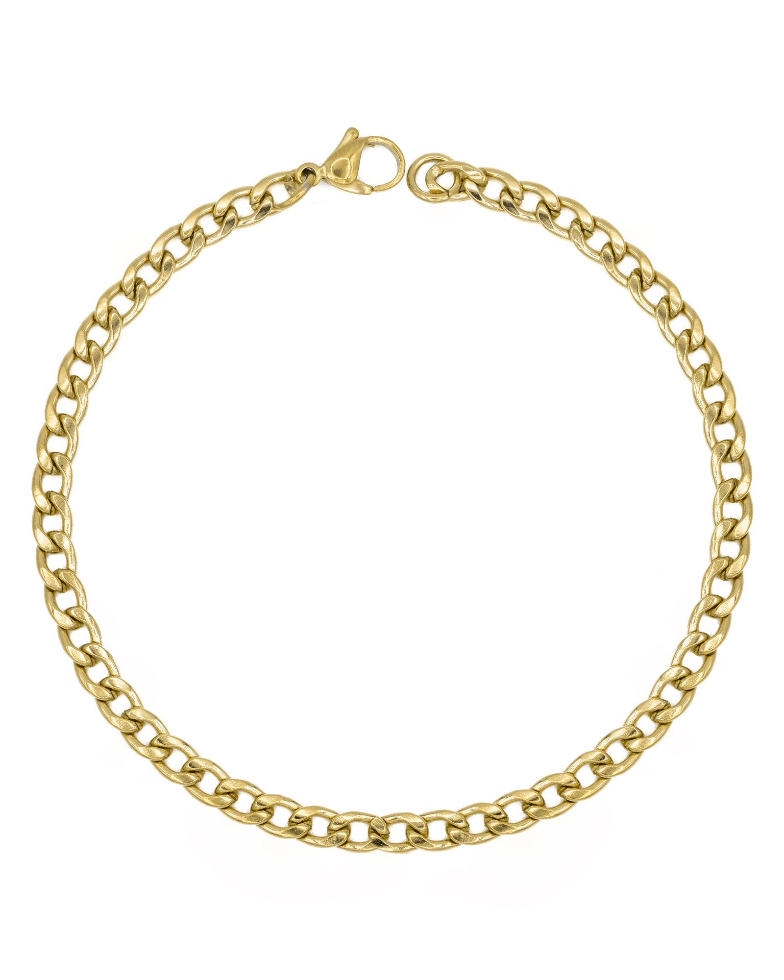 Pulseira Corrente Elo Grumet de Aço Inoxidável