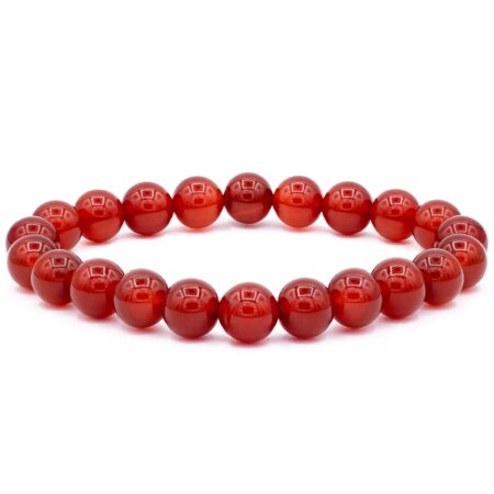 Pulseira de Pedra Ágata de Fogo 8mm