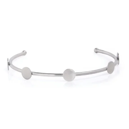 BRACELETE DE AÇO CIRCULOS