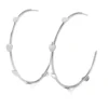 Brinco Prata Heart Hoop Shine