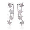 Brinco de Aço Ear Cuff Estrelas