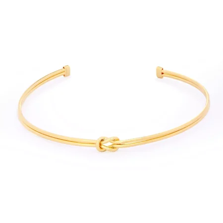 Bracelete Steel Golden Knot