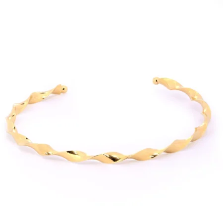 Bracelete Steel Golden Spiral
