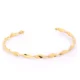 Bracelete Steel Golden Spiral