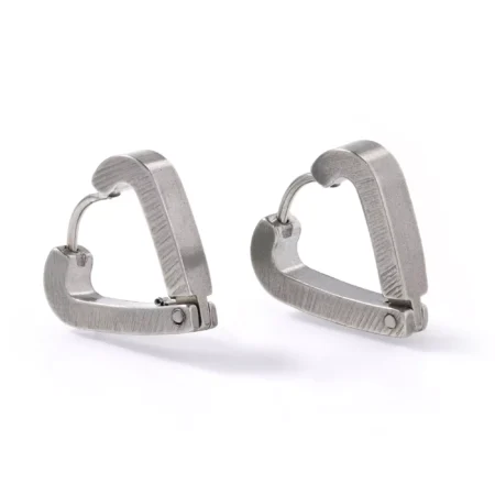 Brinco Argola Steel Heart