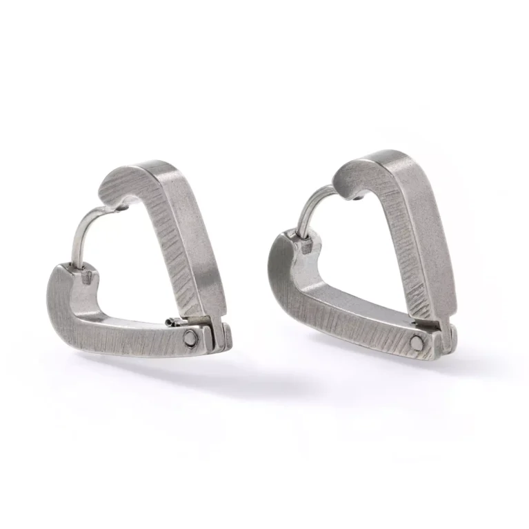 Brinco Argola Steel Heart
