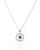 Colar Prata Orbit Crystal