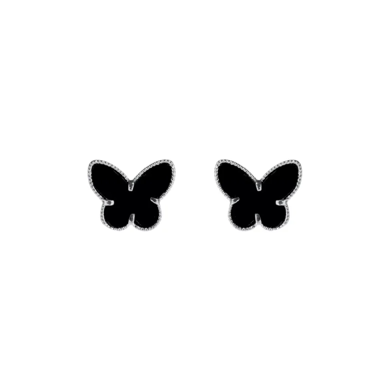 Brinco Stud Butterfly Prata Urbano