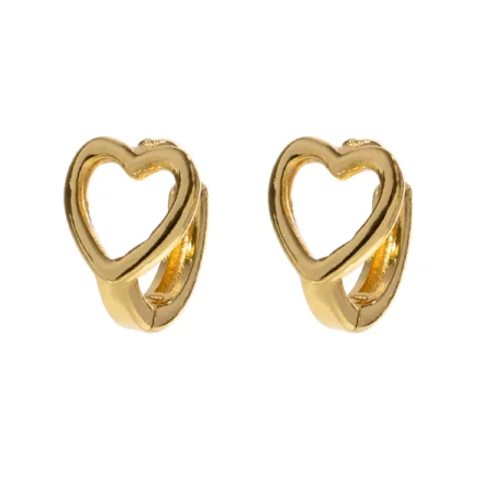 Brinco Argola Heart Gold Urban