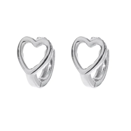 Brinco Argola Heart Prata Urbano
