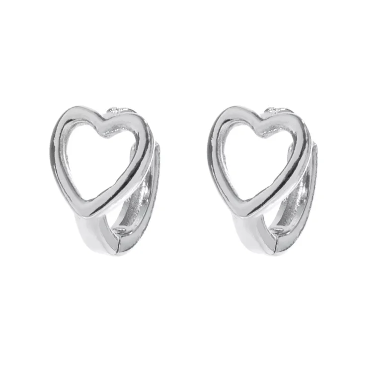 Brinco Argola Heart Prata Urbano
