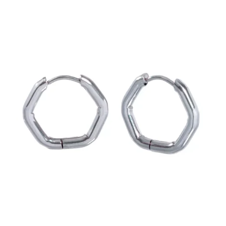 Brinco Argola Hex Urban Steel