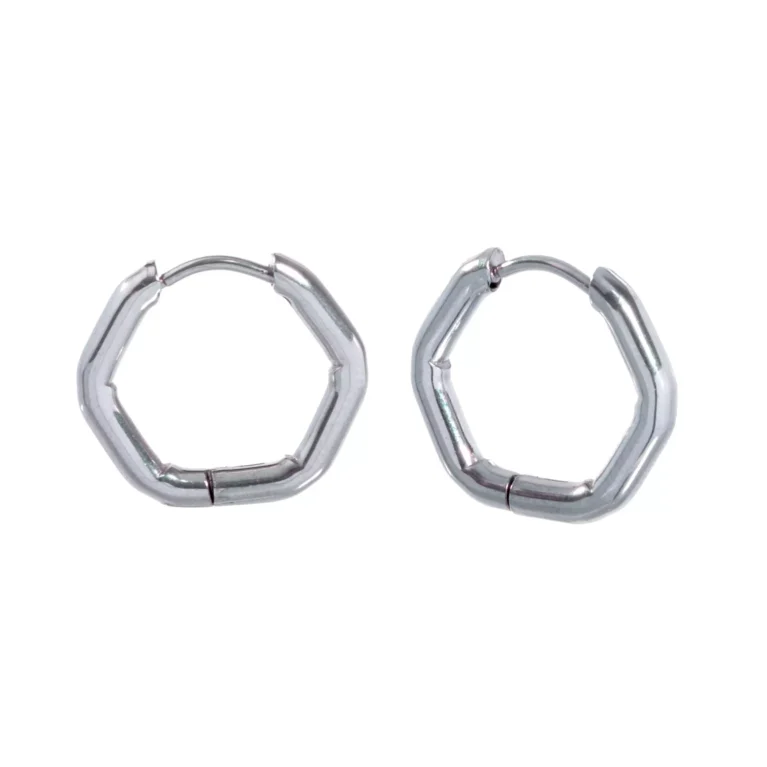 Brinco Argola Hex Urban Steel