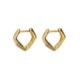 Brinco Argola Pentagonal Gold Urban
