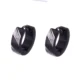 Brinco Argola Black Steel Wave