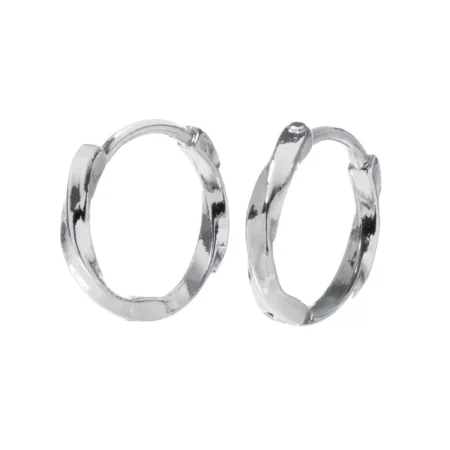 Brinco Argola Twist Prata Urbano