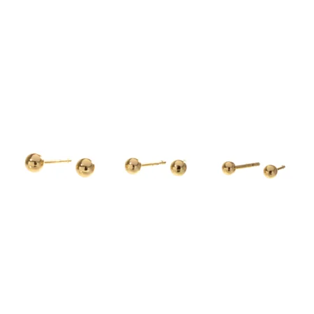 Brinco Stud Esfera Dourada Urban