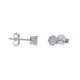 Brinco Stud Flor Zircônia Prata Urbano