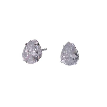 Brinco Stud Gota Zircônia Prata Urban