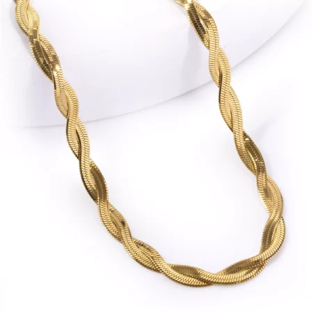 Colar Serpente Twist Steel