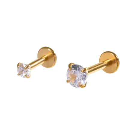 Piercing Dueto Zircônia Urban Gold